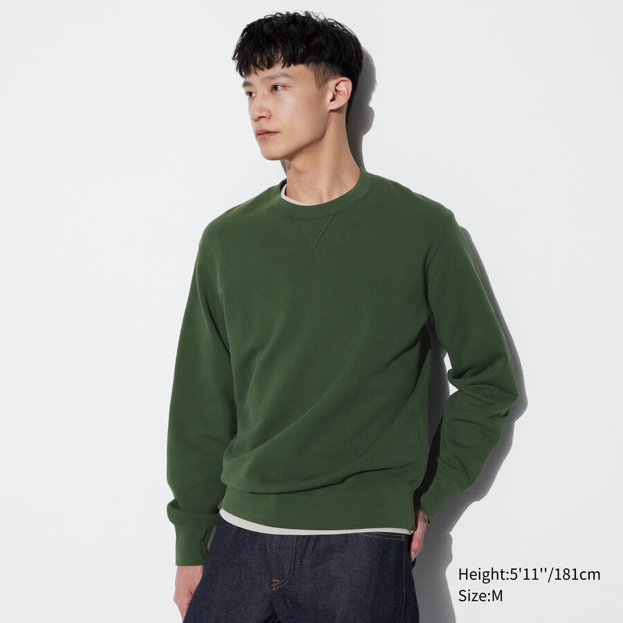 sudadera con capucha uniqlo verde para hombre