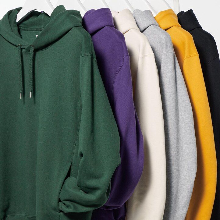 sudadera con capucha uniqlo sweat para hombre color negro
