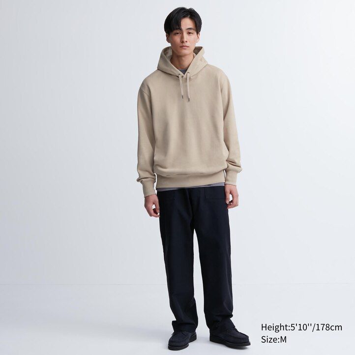 sudadera con capucha uniqlo sweat para hombre gris