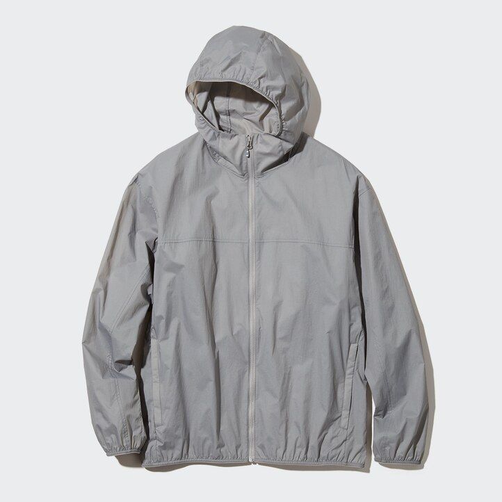 chaquetas de bolsillo uniqlo con protección uv para hombre color naranja