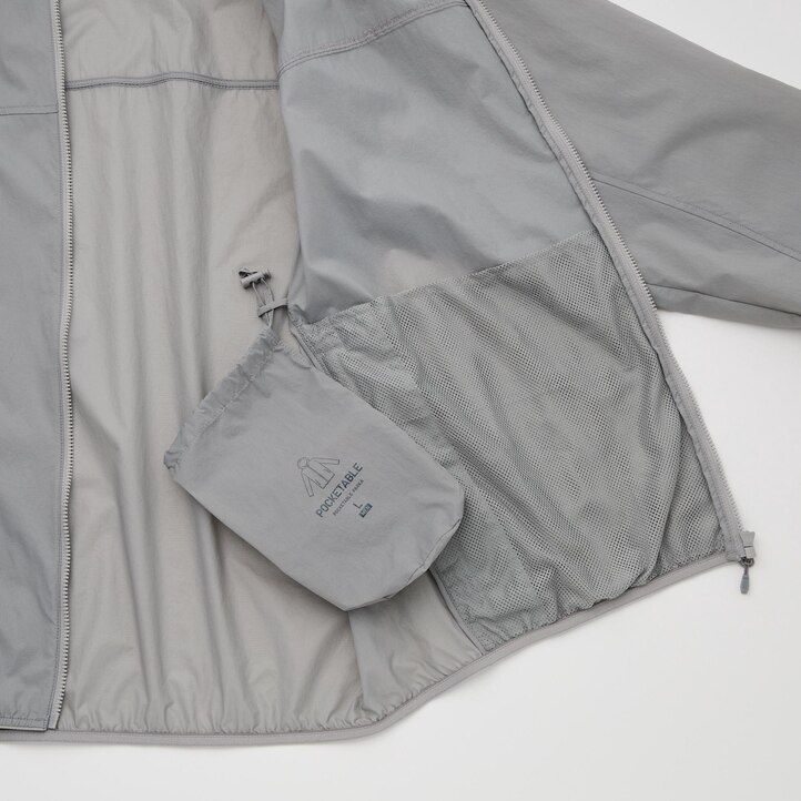 chaquetas de bolsillo uniqlo con protección uv para hombre color naranja