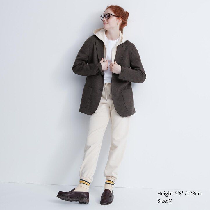 chaquetas estampadas uniqlo comfort para hombre en marrón oscuro