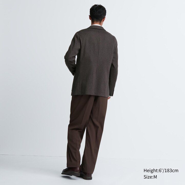 chaquetas estampadas uniqlo comfort para hombre en marrón oscuro