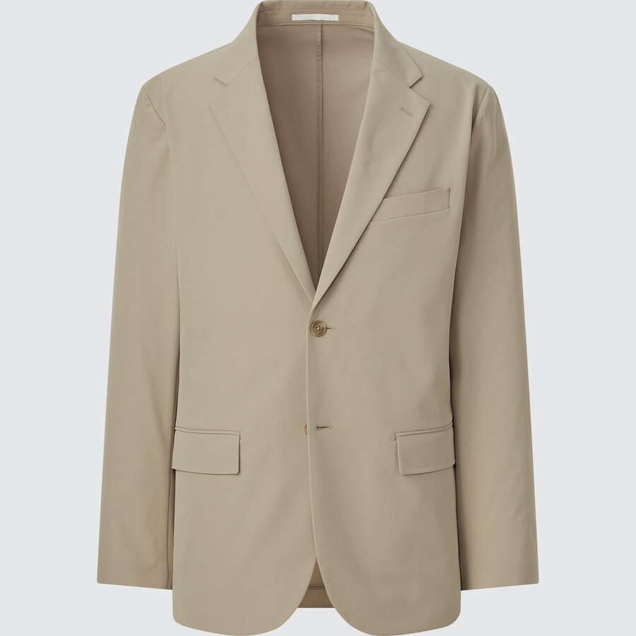 chaquetas ultraligeras uniqlo airsense beige para hombre
