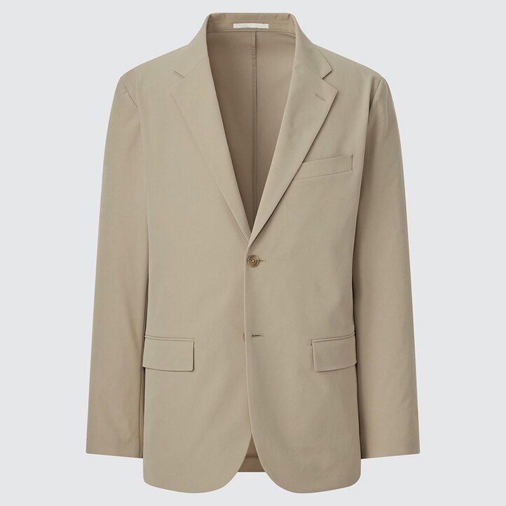 chaquetas ultraligeras uniqlo airsense beige para hombre