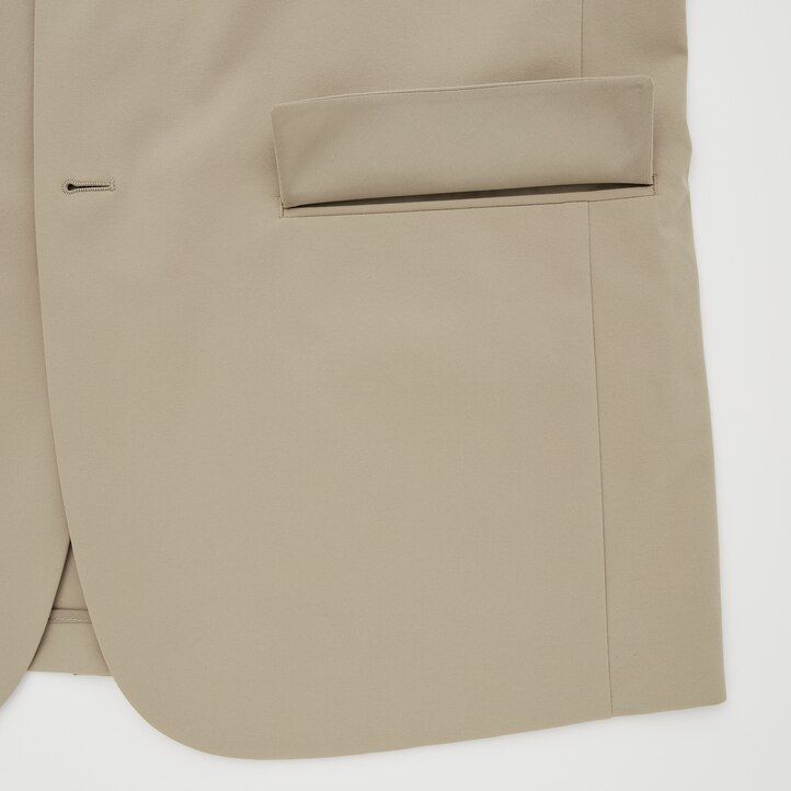 chaquetas ultraligeras uniqlo airsense beige para hombre