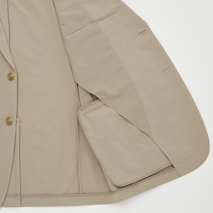 chaquetas ultraligeras uniqlo airsense beige para hombre