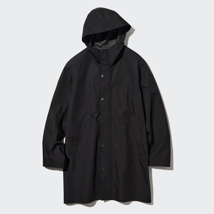 chaquetas uniqlo blocktech para hombre negras