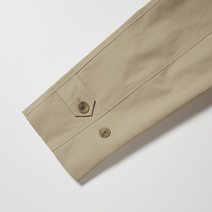 chaquetas uniqlo de dos vías con botonadura sencilla en beige para hombre