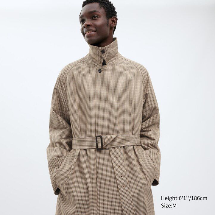 chaquetas tipo gabardina uniqlo para hombre en color beige