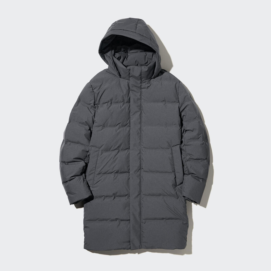 chaquetas de plumón sin costuras uniqlo para hombre en gris