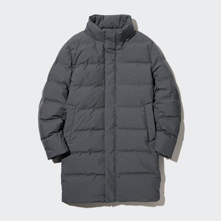 chaquetas de plumón sin costuras uniqlo para hombre en gris