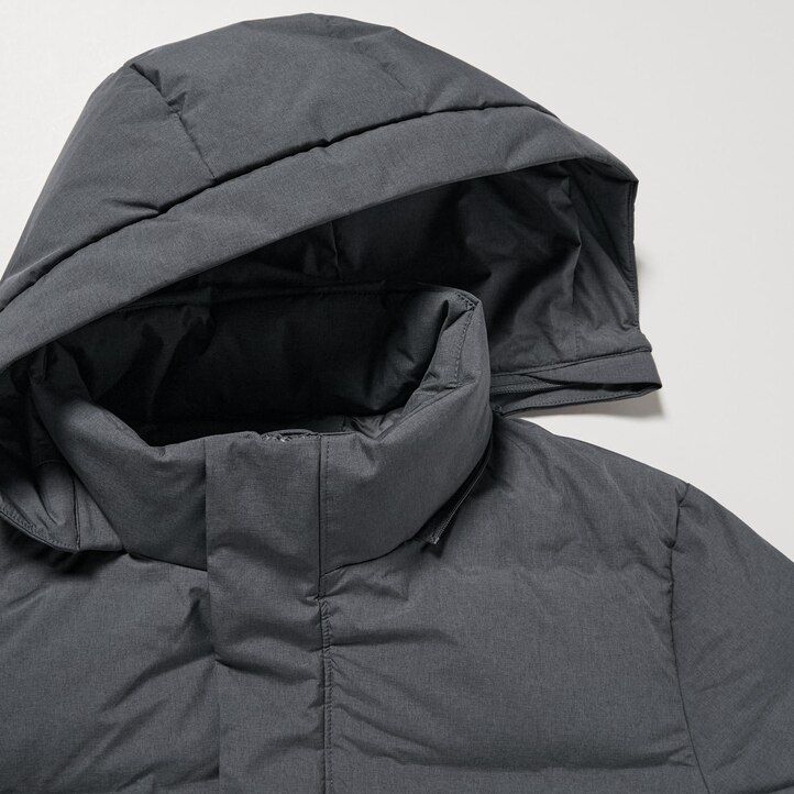chaquetas de plumón sin costuras uniqlo para hombre en gris