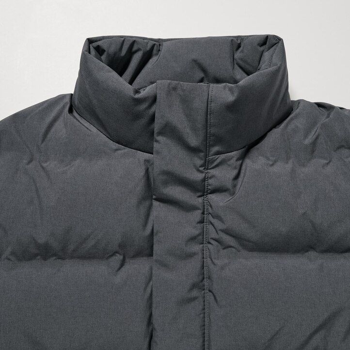 chaquetas de plumón sin costuras uniqlo para hombre en gris