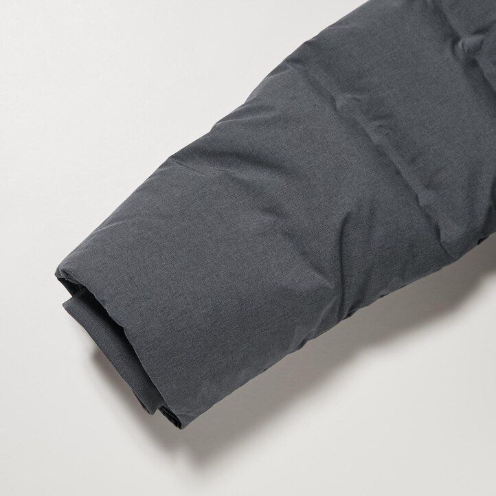 chaquetas de plumón sin costuras uniqlo para hombre en gris