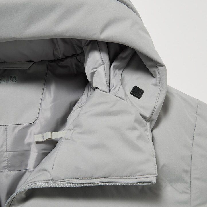 chaqueta uniqlo gris claro con corte 3d y sin costuras para hombre