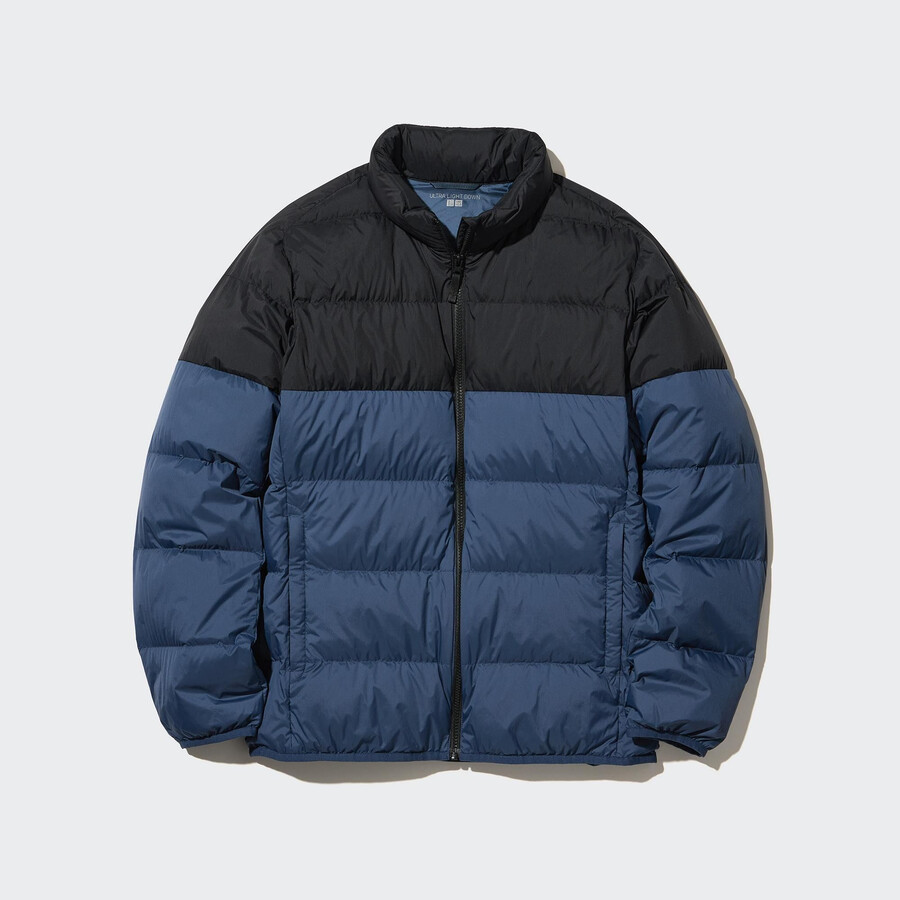 chaquetas uniqlo ultra light down 3d cut para hombre color azul