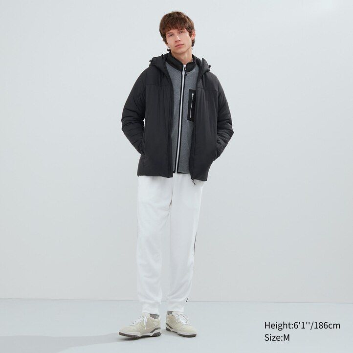 chaquetas acolchadas ligeras y cálidas uniqlo negras para hombre