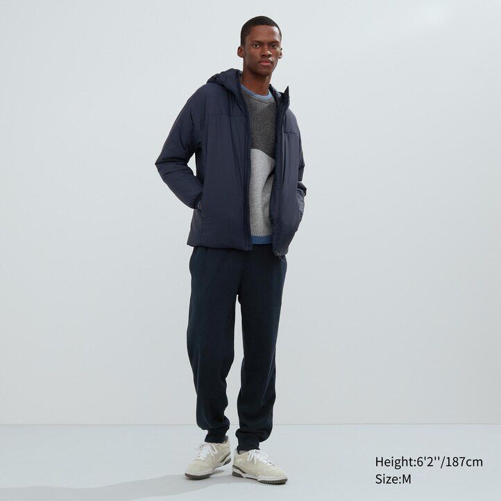chaquetas acolchadas ligeras y cálidas uniqlo negras para hombre