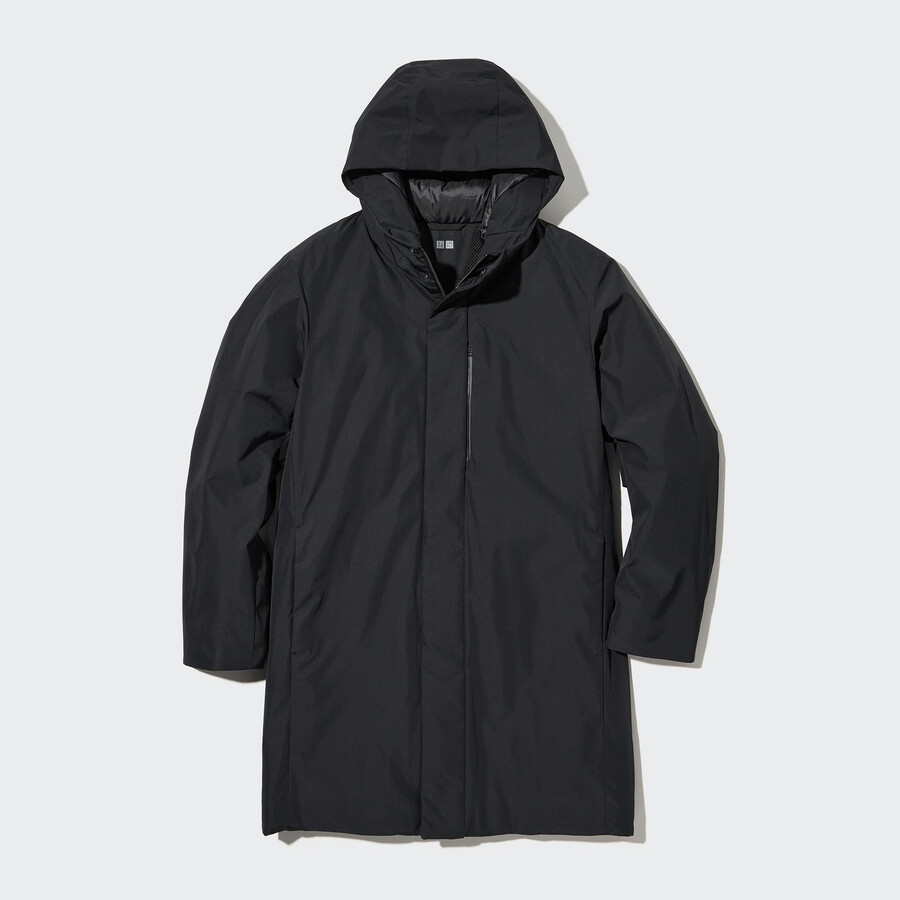chaquetas de plumón híbridas uniqlo para hombre color negro