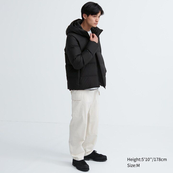 chaqueta uniqlo gris claro con corte 3d y sin costuras para hombre