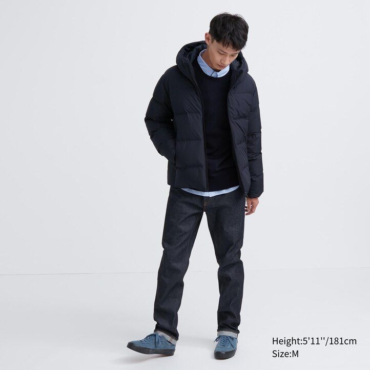 chaqueta uniqlo gris claro con corte 3d y sin costuras para hombre