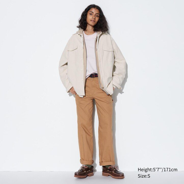 chaquetas de punto uniqlo para hombre en beige