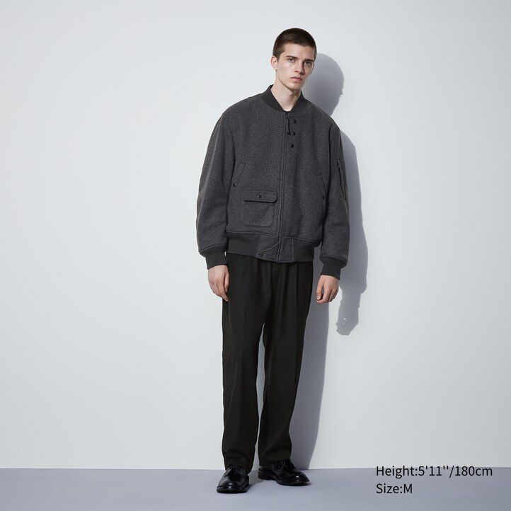 chaqueta acolchada cálida uniqlo heattech para hombre gris oscuro