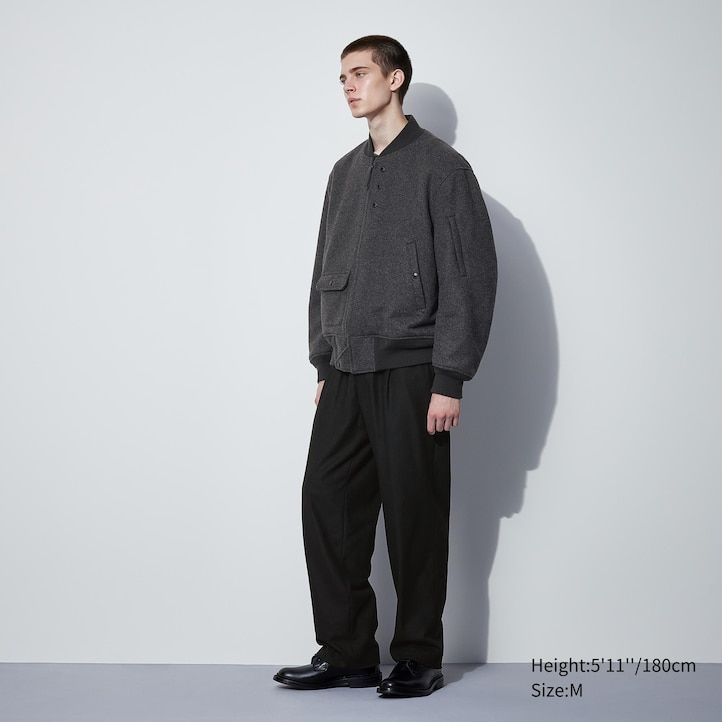 chaqueta acolchada cálida uniqlo heattech para hombre gris oscuro