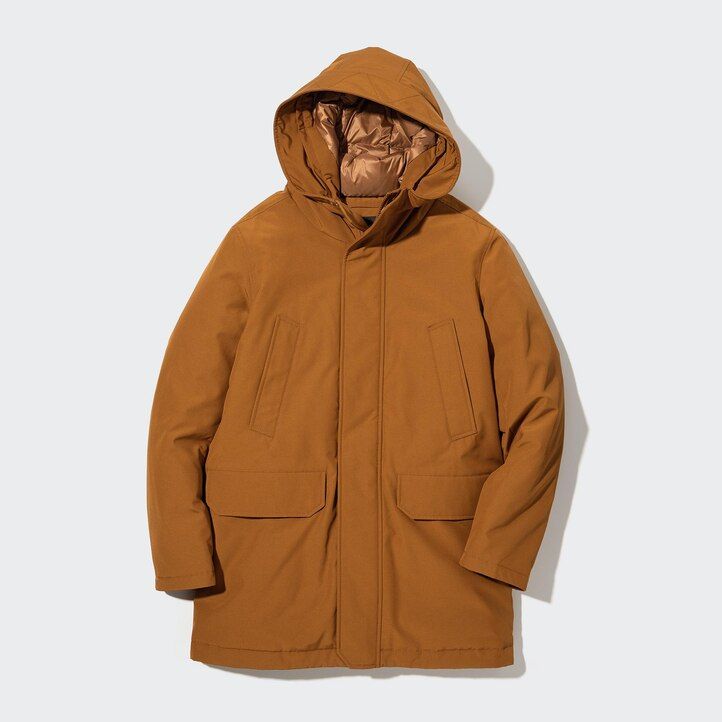 chaquetas de plumón híbridas ultra cálidas uniqlo para hombre color negro