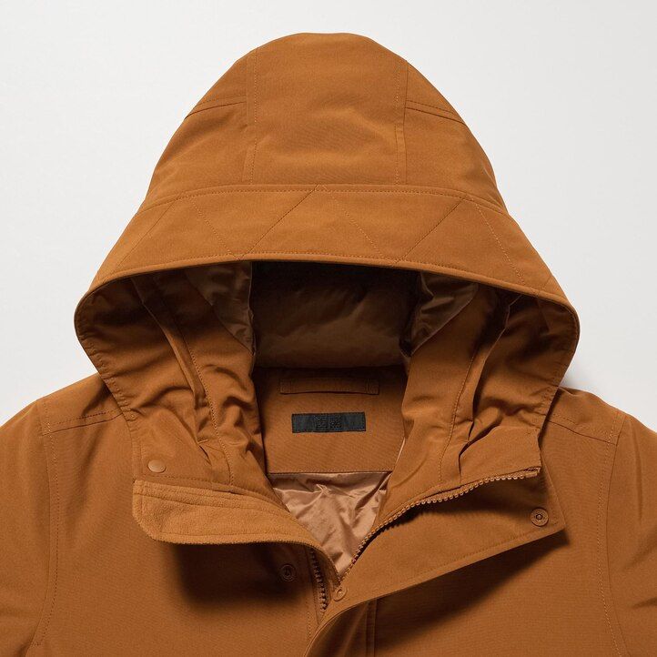chaquetas de plumón híbridas ultra cálidas uniqlo para hombre color negro
