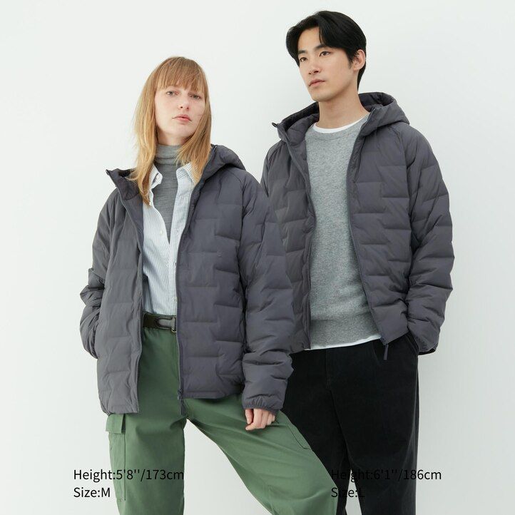 chaquetas acolchadas y cálidas uniqlo blancas para hombre