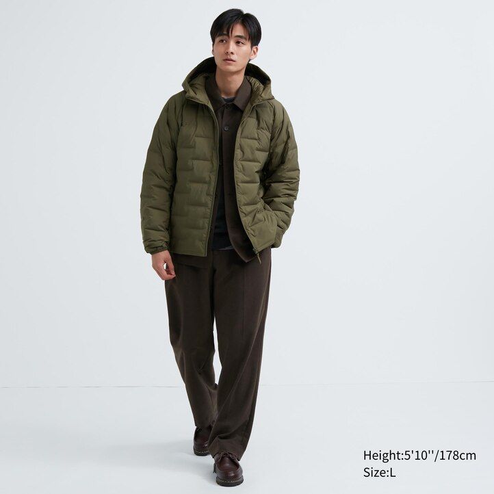 chaquetas acolchadas y cálidas uniqlo blancas para hombre