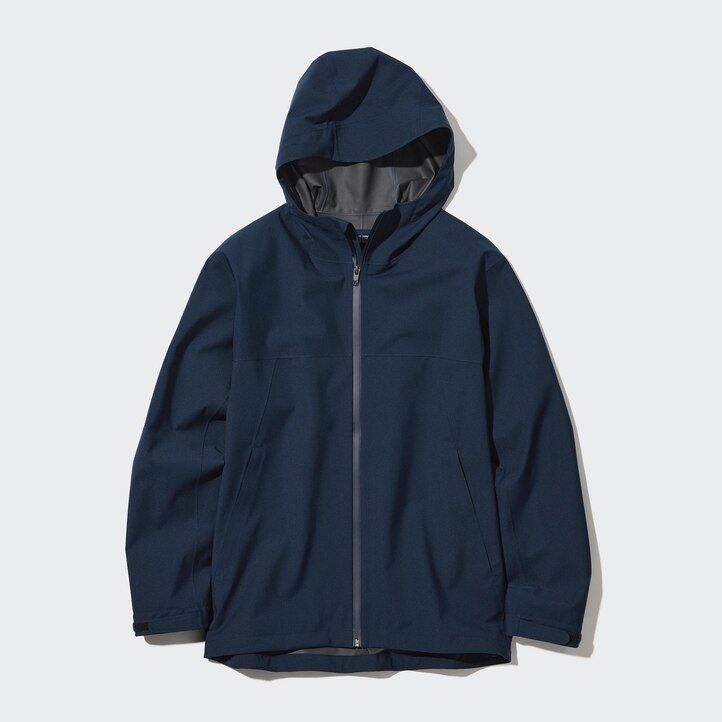 chaquetas uniqlo blocktech con corte 3d en color oliva para hombre