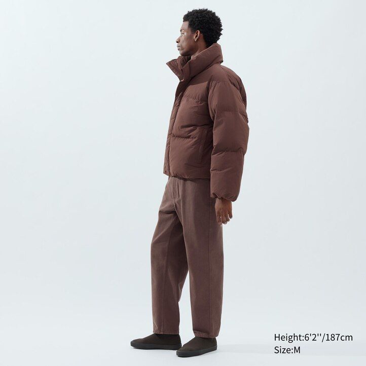 chaquetas acolchadas uniqlo volume para hombre en beige