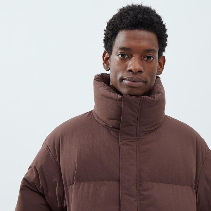 chaquetas acolchadas uniqlo volume para hombre en beige