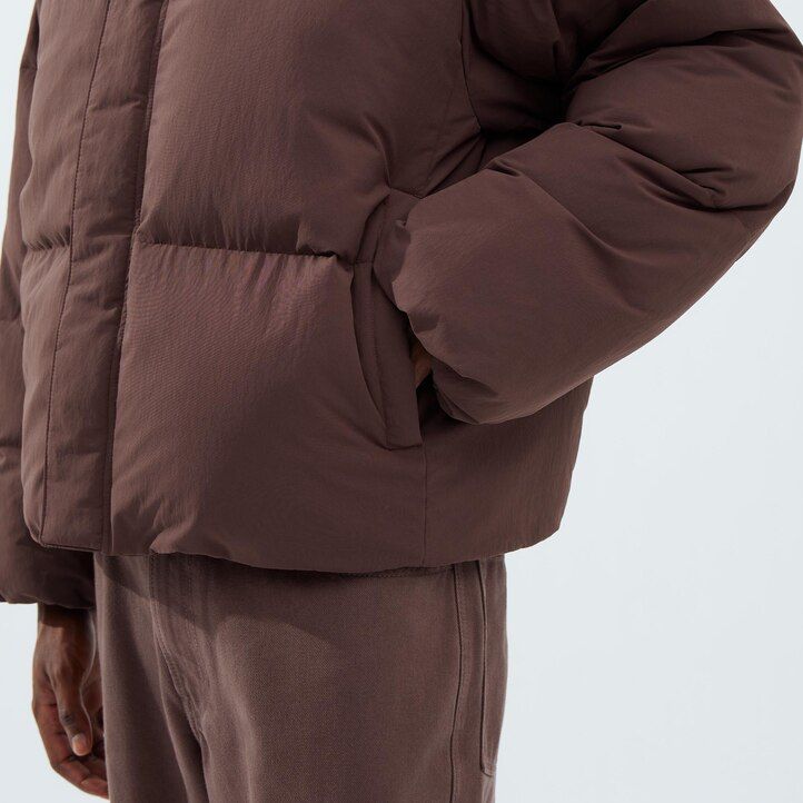 chaquetas acolchadas uniqlo volume para hombre en beige