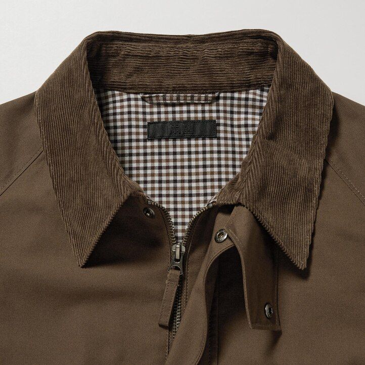 chaquetas blusón utilitarias uniqlo para hombre color negro