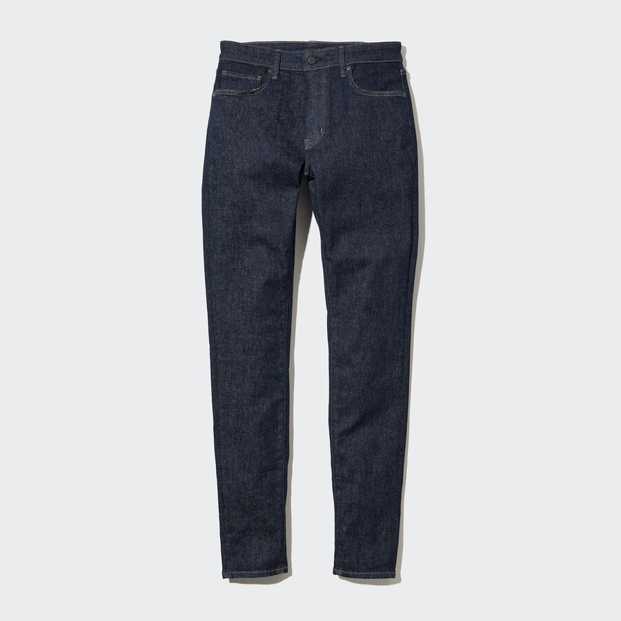 vaqueros ajustados ultraelásticos azules uniqlo para hombre
