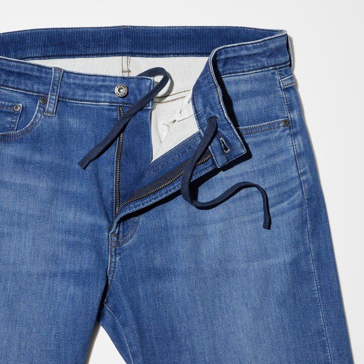 vaqueros uniqlo ezy ultra stretch para hombre color negro