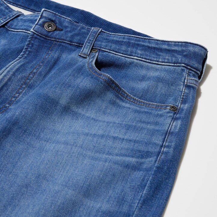 vaqueros uniqlo ezy ultra stretch para hombre color negro