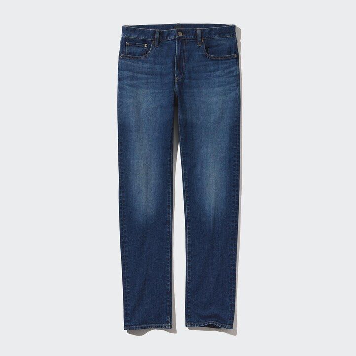 vaqueros ajustados uniqlo azules para hombre