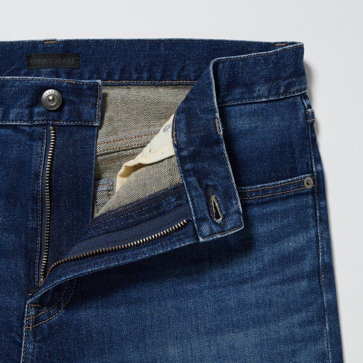 vaqueros ajustados uniqlo azules para hombre
