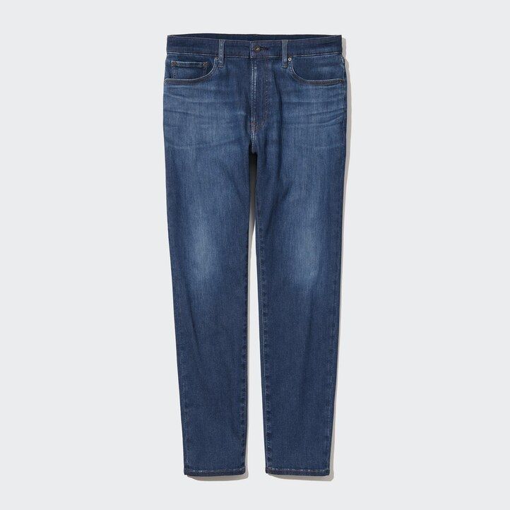 vaqueros ajustados ultraelásticos uniqlo ezy para hombre en azul