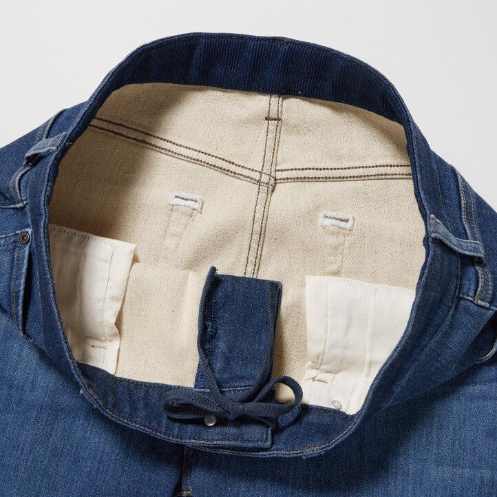 vaqueros ajustados ultraelásticos uniqlo ezy para hombre en azul