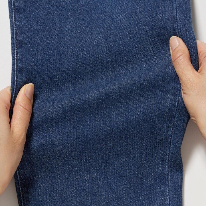 vaqueros ajustados ultraelásticos uniqlo ezy para hombre en azul