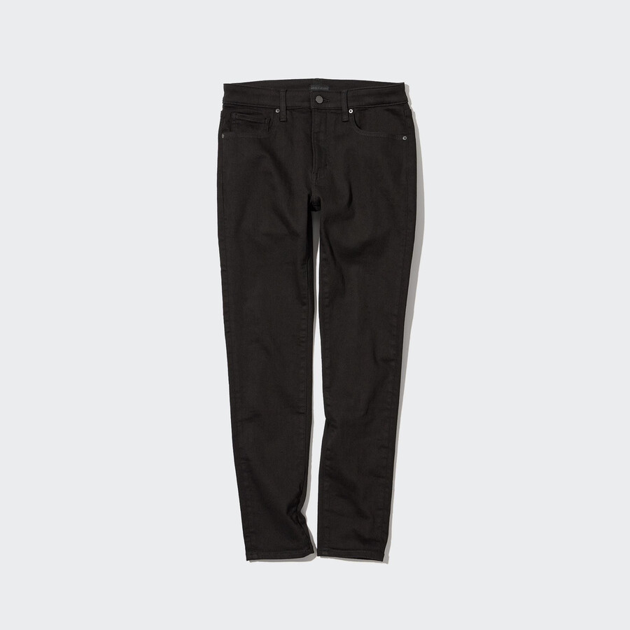 vaqueros ajustados ultraelásticos uniqlo para hombre color negro