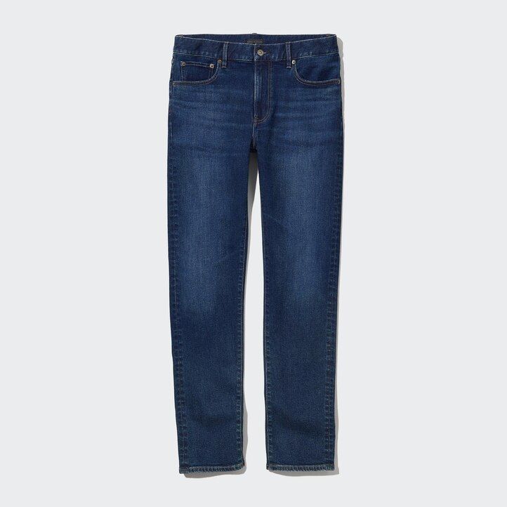 vaqueros ajustados grises uniqlo para hombre
