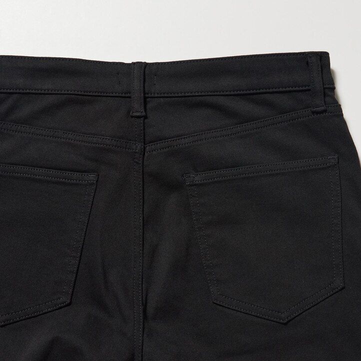 vaqueros ajustados ultraelásticos uniqlo negros para hombre