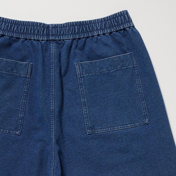 joggers de mezclilla de jersey lavado uniqlo para hombre en azul